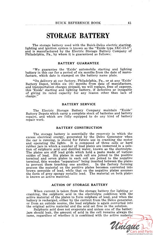1918 Buick Reference Book Page 6
